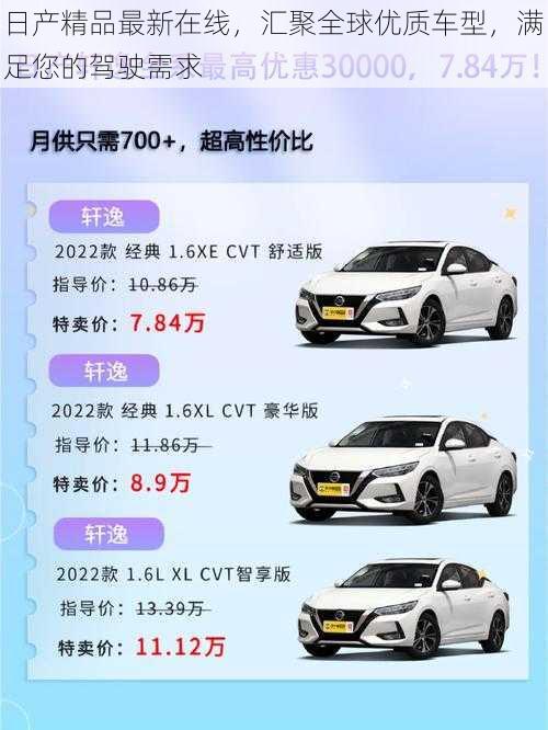 日产精品最新在线，汇聚全球优质车型，满足您的驾驶需求