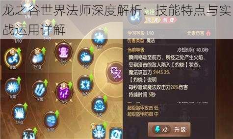龙之谷世界法师深度解析：技能特点与实战运用详解