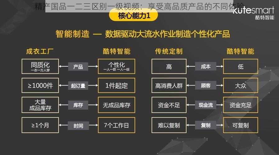 精产国品一二三区别一级视频:享受高品质产品的不同体验