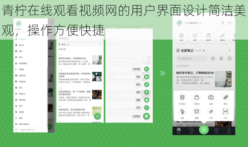青柠在线观看视频网的用户界面设计简洁美观,操作方便快捷