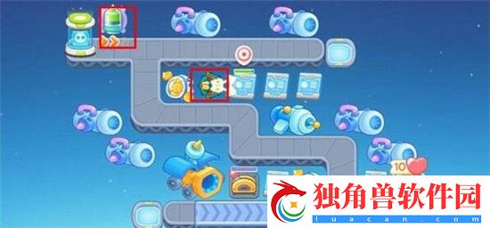 保卫萝卜4阿波尼克号第四十四关通关技巧