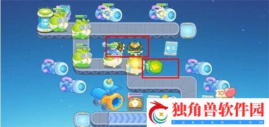 保卫萝卜4阿波尼克号第四十四关通关技巧