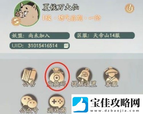 寻道大千输入兑换码位置介绍