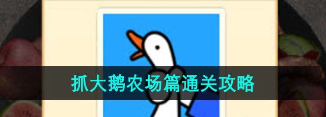 抓大鹅农场篇怎么过-农场篇通关攻略
