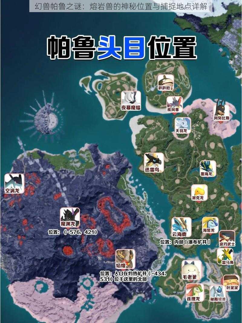 幻兽帕鲁之谜:熔岩兽的神秘位置与捕捉地点详解
