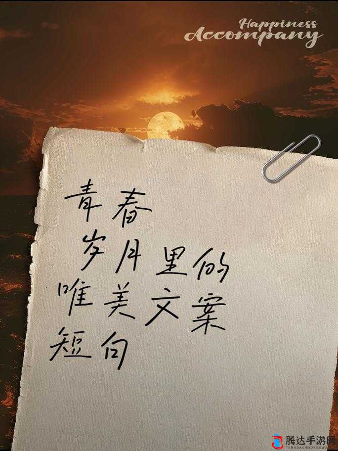 我们的激情：在青春岁月中燃烧的无限能量之光