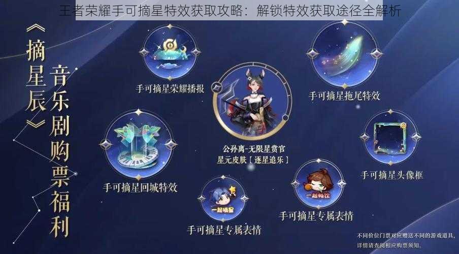 王者荣耀手可摘星特效获取攻略：解锁特效获取途径全解析