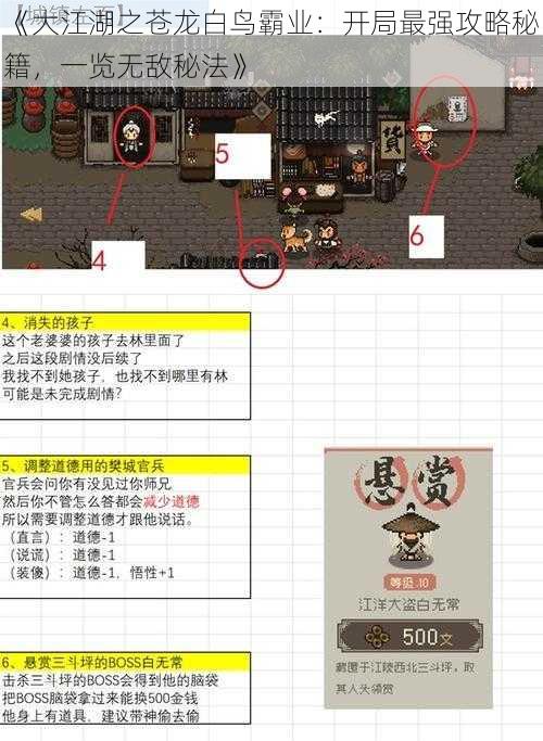 《大江湖之苍龙白鸟霸业:开局最强攻略秘籍,一览无敌秘法》