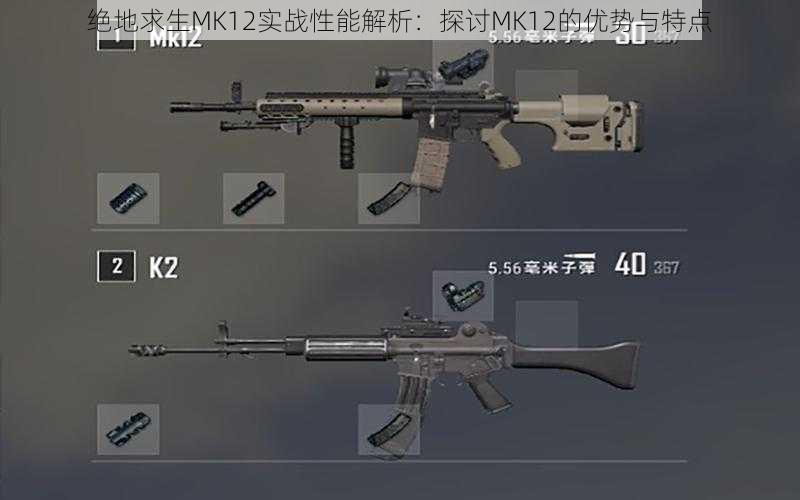绝地求生MK12实战性能解析:探讨MK12的优势与特点