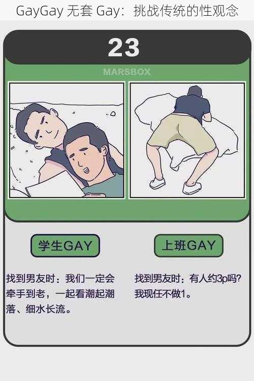 GayGay 无套 Gay：挑战传统的性观念