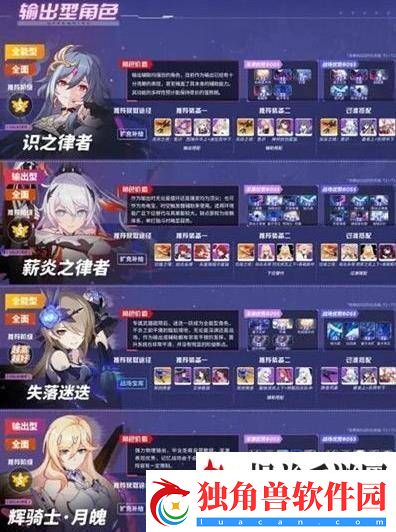 崩坏3女武神排名最新