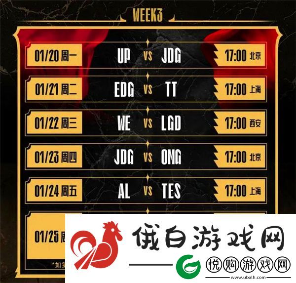 英雄联盟lpl2025春季赛赛程公布