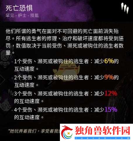 黎明杀机恐惧释放怎么用