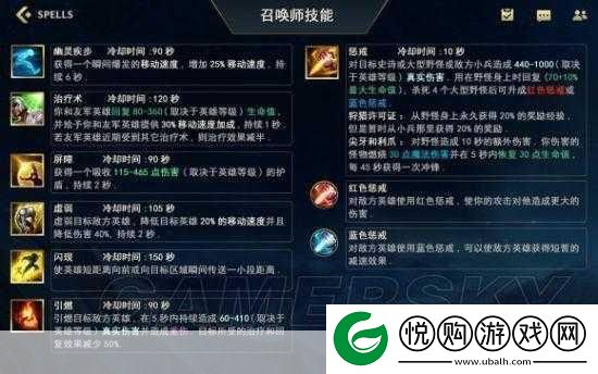 LOL召唤师技能全解析